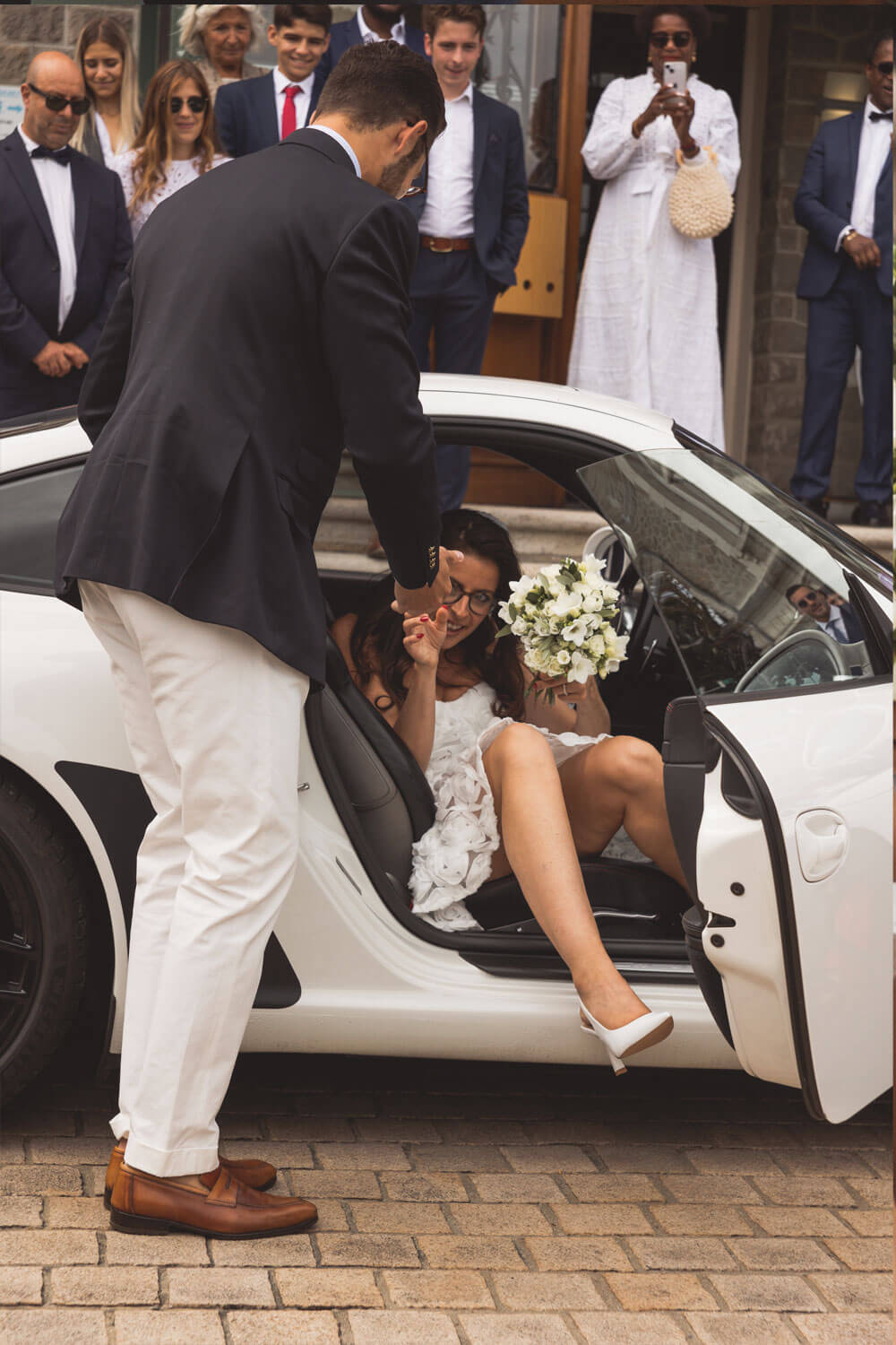 Arrivée en porche à la Mairie de Pornichet